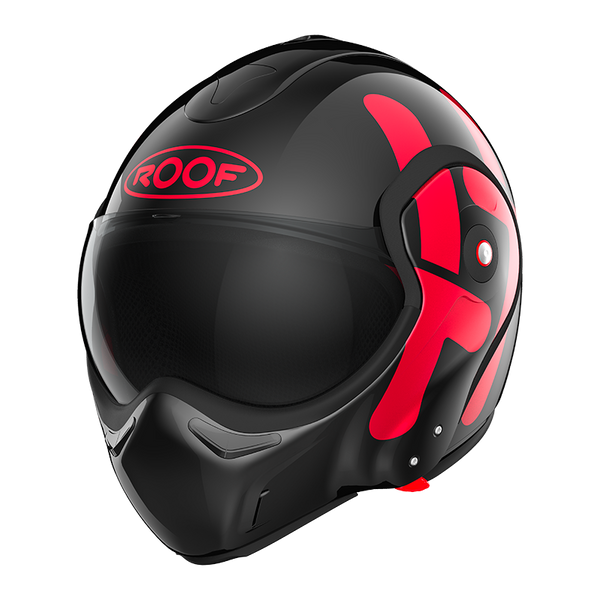 Casque Roof RO9 Boxxer Twin Noir-Rouge 01272657