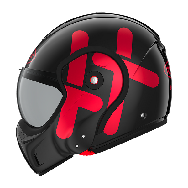 Casque Roof RO9 Boxxer Twin Noir-Rouge 01272657