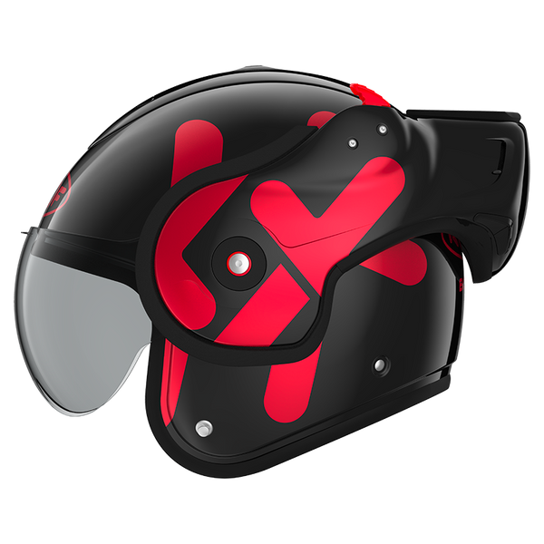 Casque Roof RO9 Boxxer Twin Noir-Rouge 01272657