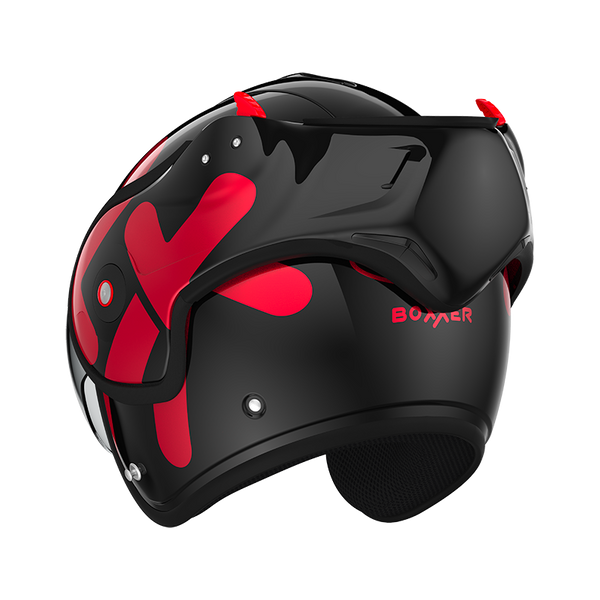 Casque Roof RO9 Boxxer Twin Noir-Rouge 01272657