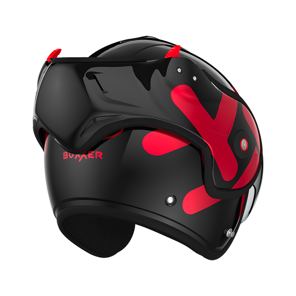 Casque Roof RO9 Boxxer Twin Noir-Rouge 01272657