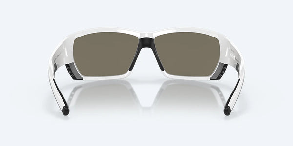 Lunette Costa Sunglasses Tuna Alley 25 White Blue Mirror Polarisée 580G 06S9009 7879