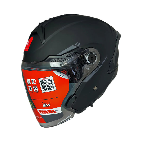 CASQUE MT HELMETS COSMO SV SOLID A1 NOIR MATTE