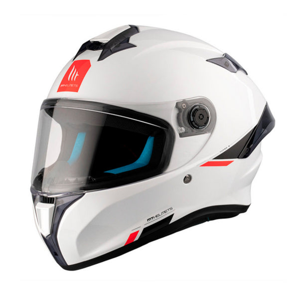 CASQUE MT-HELMETS TARGO S SOLID A0 GLOSS PEARL WHITE