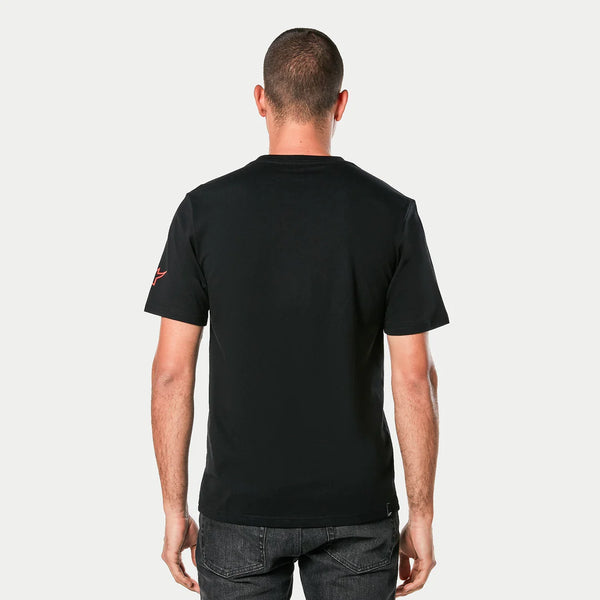 TEE-SHIRT ALPINESTARS LINEAR WORDMARK 2.0 CSF NOIR/GRIS/ROUGE 1214-73110