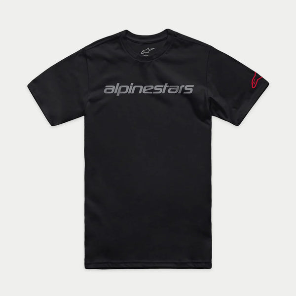 TEE-SHIRT ALPINESTARS LINEAR WORDMARK 2.0 CSF NOIR/GRIS/ROUGE 1214-73110