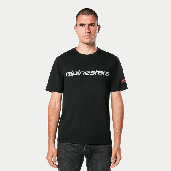 TEE-SHIRT ALPINESTARS LINEAR WORDMARK 2.0 CSF NOIR/GRIS/ROUGE 1214-73110