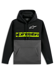 SWEAT SHIRT ALPINESTARS PARALLEL HOODIE NOIR JAUNE GRIS