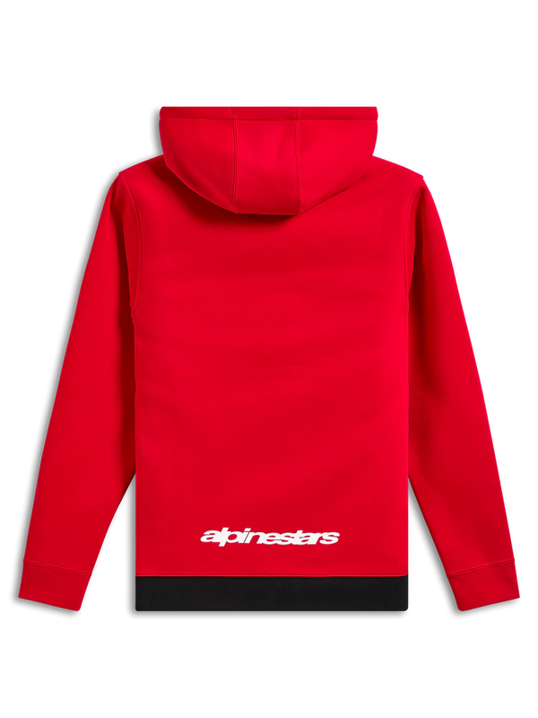 SWEAT SHIRT ALPINESTARS PARALLEL HOODIE NOIR ROUGE