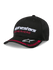 CASQUETTE ALPINESTARS INDENT BLACK RED alp25