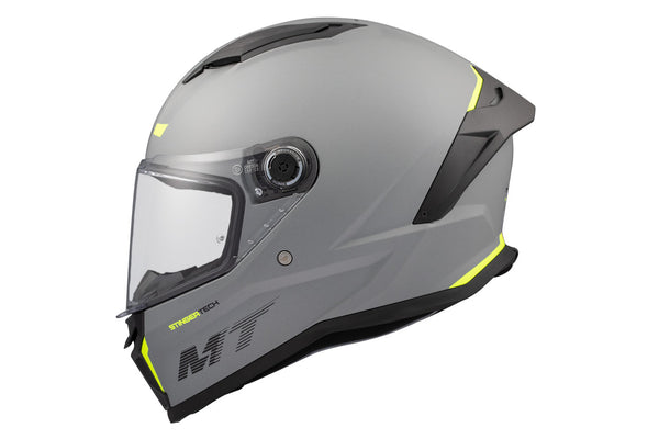 CASQUE MT HELMETS STINGER 2 SOLID A12 GRIS BRILLANT combo RIDER PACK  5R LITE 2