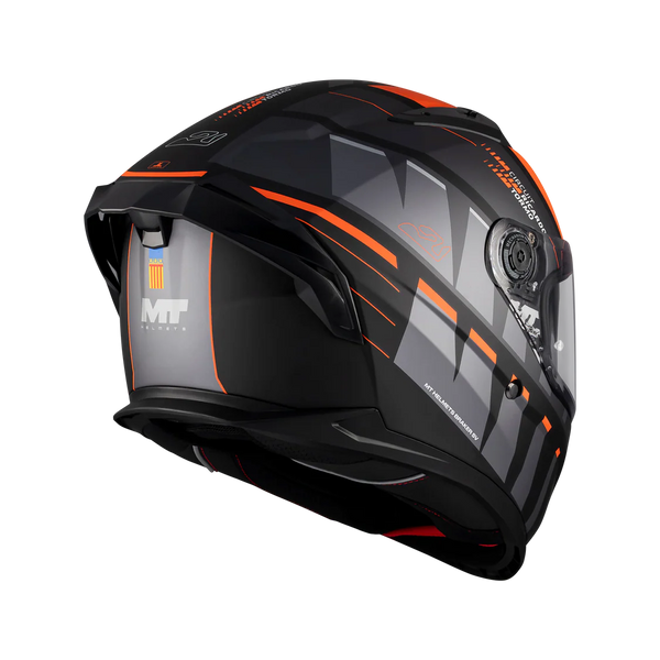 CASQUE MT HELMETS BRAKER SV CIRCUIT RICARDO TORMO B4 MATT VALENCIA