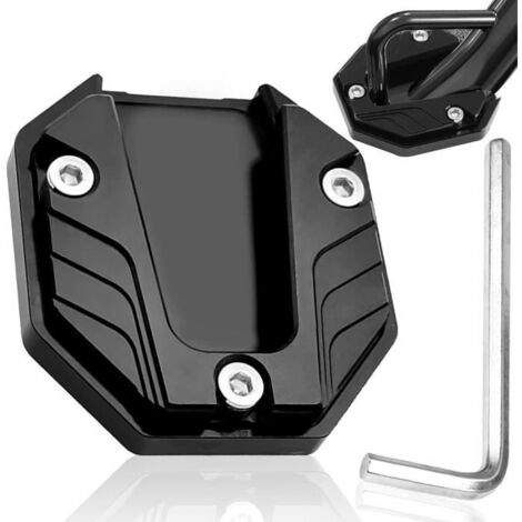 PROTEGE BEQUILLE /  EXTENSION BEQUILLE LATERALE POUR MOTO EN ALUMINIUM