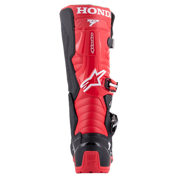 BOTTES ALPINESTARS TECH 7 HONDA ENDURO DS BLACK BRIGHT RED 2012723 1303