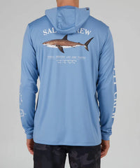 SWEAT-SHIRT UV SALTY CREW BRUCE HOOD SUNSHIRT MRBLU