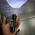 MINI-LAMPE DE RECHERCHE FAISCEAU REGLABLE +  CLIGNOTANT ROUGE BLEU