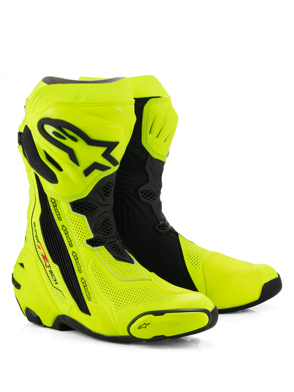 BOTTES ALPINESTARS  SUPERTECH R VENTED YELLOW FLUO BLACK