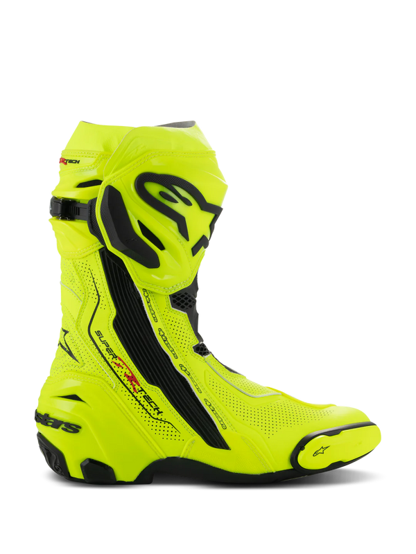 BOTTES ALPINESTARS  SUPERTECH R VENTED YELLOW FLUO BLACK