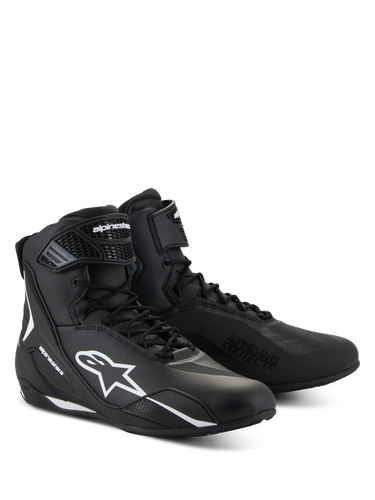 BOTTE ALPINESTARS FASTER-4 SHOES BLACK WHITE  2510425-12-8