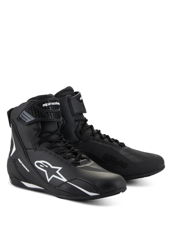 BOTTE ALPINESTARS FASTER-4 SHOES BLACK WHITE