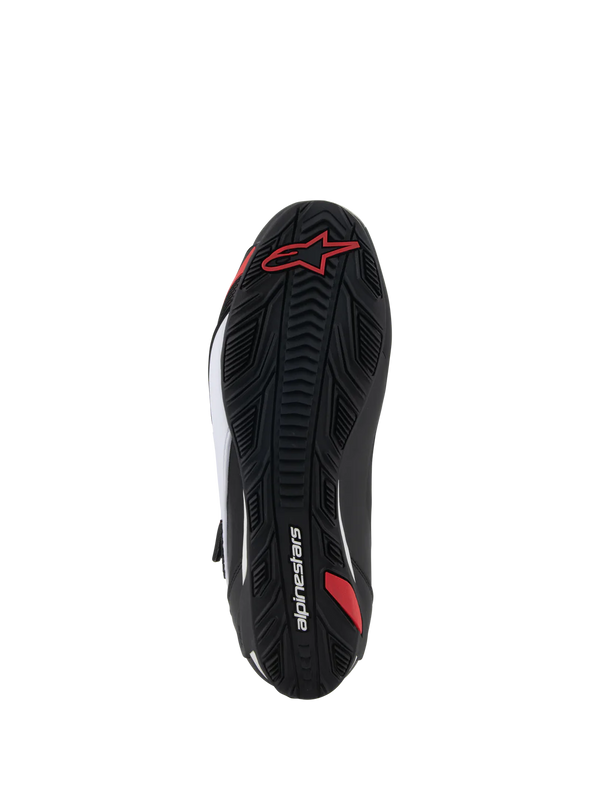 BOTTE ALPINESTARS FASTER-4 SHOES  BLACK WHITE RED 2510425-123-6