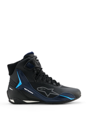 BOTTES ALPINESTARS FASTER-4 DS SHOES BK NIGHT NV CYAN ETANCHE