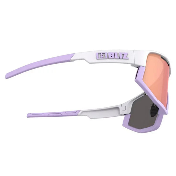 LUNETTE  BLIZ  FUSION MATT WHITE FRAM BROWN WITH ROSE MULTI LENS FILT CAT 3 P52205 04