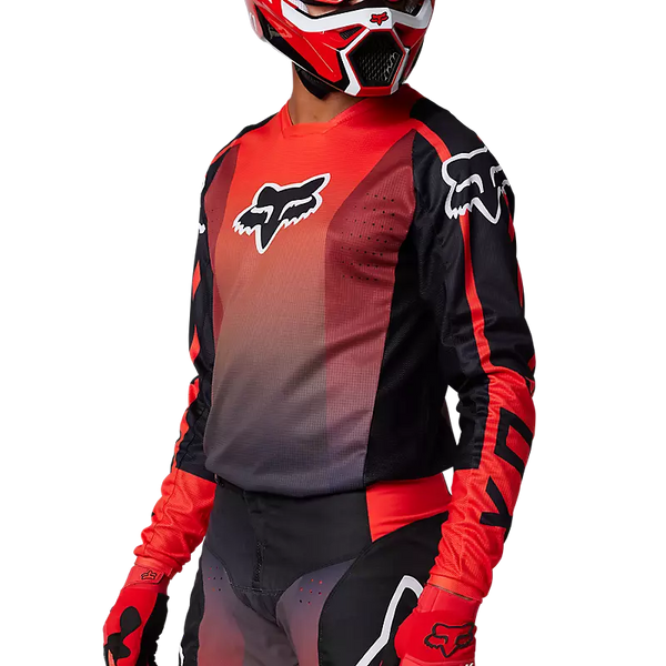 MAILLOT CROSS FOX RACING 180 LEED JERSEY FLUO/RED 29610-110