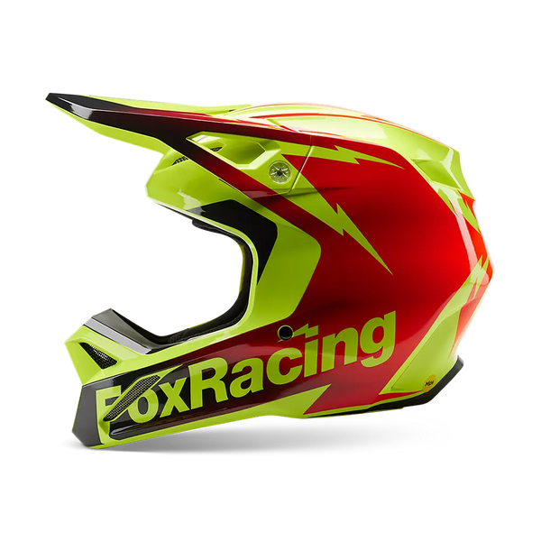 CASQUE FOX RACING V1 STATK RED YELLOW 30440-080