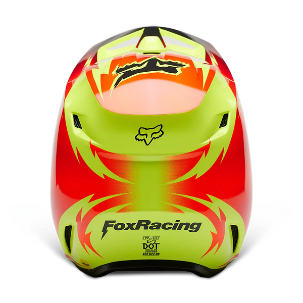 CASQUE FOX RACING V1 STATK RED YELLOW 30440-080