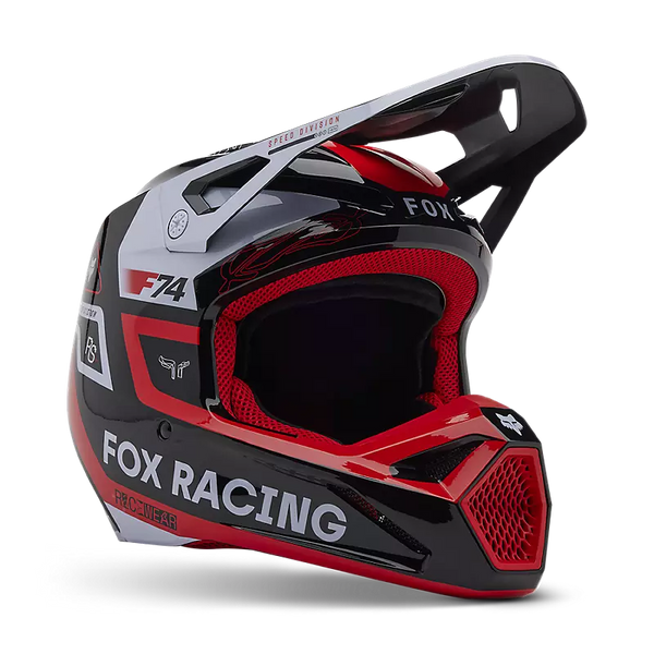 CASQUE FOX V1 RACE SPEC HELMET FLO RED 33000 110