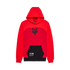 SWEAT- SHIRT FOX RACING FRACTURE PANELED FLC PO RED