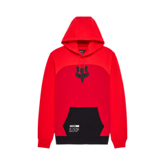SWEAT- SHIRT FOX RACING FRACTURE PANELED FLC PO RED