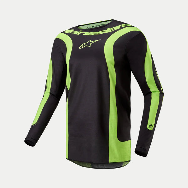 MAILLOT ALPINESTARS FLUID LURV JERSEY BLACK/YELLOW FLUO 3762024-168