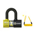 BLOQUE DISQUE AUVREY XTREM MINI SRA + ART AVEC ALARME NOIR MAT ET JAUNE MAT 44X66 MM 2AXTRAUV