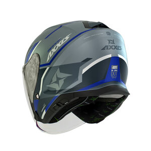 CASQUE AXXIS MIRAGE SV DAMASKO D7 MATT BLUE OF504SV
