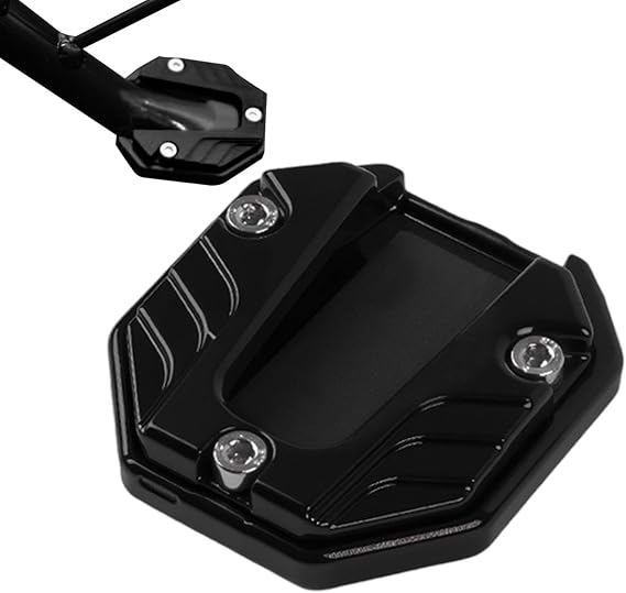 PROTEGE BEQUILLE /  EXTENSION BEQUILLE LATERALE POUR MOTO EN ALUMINIUM