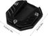 PROTEGE BEQUILLE /  EXTENSION BEQUILLE LATERALE POUR MOTO EN ALUMINIUM