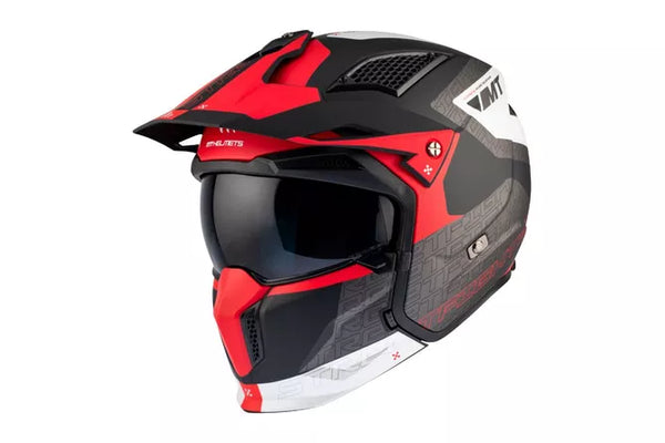 CASQUE MT HELMETS STREETFIGHTER  SV S  noir rouge