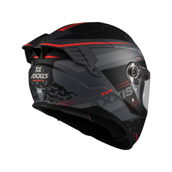 CASQUE AXXIS FF122SV  HAWK SV  EVO  DARK JUSTICE C1 MATT