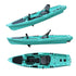 KAYAK DE PÊCHE HARMAN 1 PLACE TURQUOISE (OCEAN BLUE )