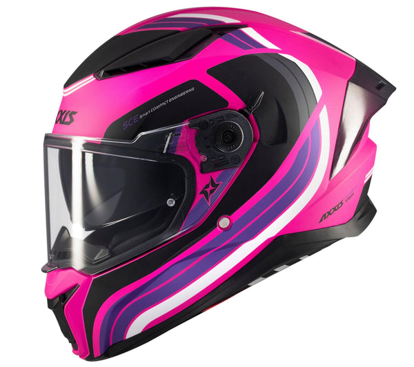 CASQUE AXXIS FF130SV  PANTHER SV TRIBUTE C8 ROSA MATT