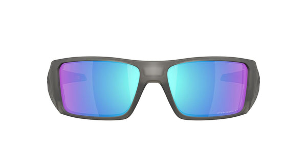 LUNETTE OAKLEY HELIOSTAT MATTE GREY SMOKE PRIZM SAPPHIRE POLARISE 2165
