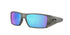 LUNETTE OAKLEY HELIOSTAT MATTE GREY SMOKE PRIZM SAPPHIRE POLARISE 2165