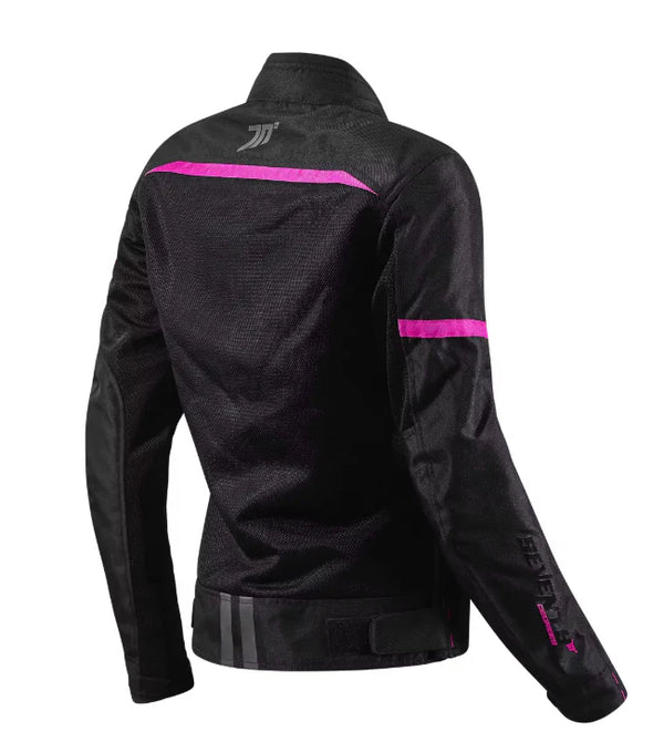 BLOUSON SEVENTY  SD-JR30.2 MOJAVE FEMME AIR NOIR ET ROSE homologué  COMBO RIDER SDB5