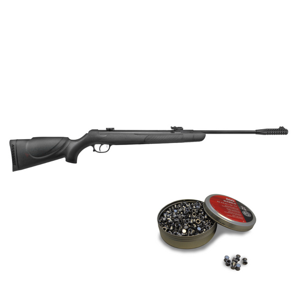 COMBO CARABINE 4.5 MM ELITE AIRGUN MODEL BRAVO    19.9 JOULES+ 500 MUNITIONS.
