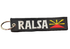 PORTE CLEFS RALSA BRODÉ NOIR BLANC