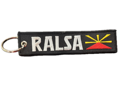PORTE CLEFS RALSA BRODÉ NOIR BLANC