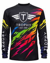 MAILLOT CROSS NOIR MULTICOLOR COMBO TROPHY