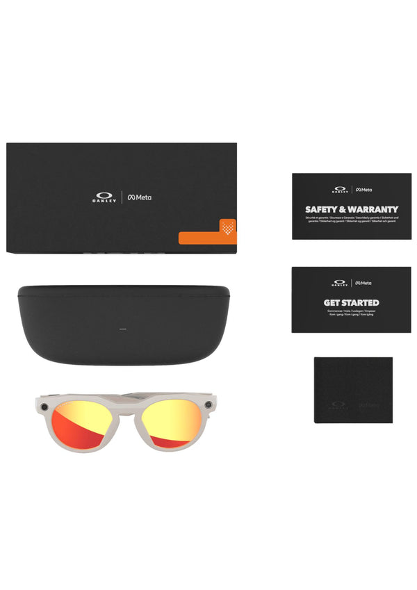 LUNETTE OAKLEY HSTN META WARM GREY PRIZM RUBY 00W8002 LOKM